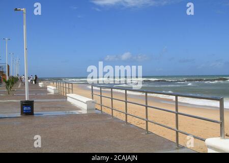 Salvador, Brazil. 07th Aug, 2020. Mayor ACM Neto inaugurates new Amaralina waterfront, in the late morning of this Friday, (07), in Salvador, (BA). At João Amaral Square, in Amaralina. Credit: Mauro Akiin Nassor/FotoArena/Alamy Live News Stock Photo