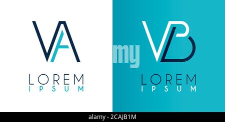 Alphabet logo for business card, presentation, flyer, document, brochure, website, mobile. Can be used for marketing, advertising, promotion for onlin Stock Vector
