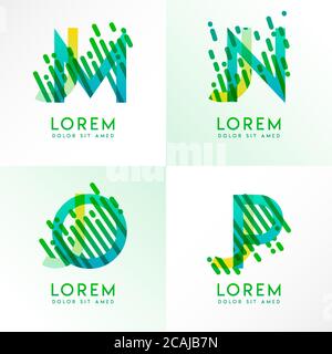 colorful alphabet bold logo for promotion, marketing and advertising, can be used for companies, corporations, cooperatives and SME. suitable for prin Stock Vector