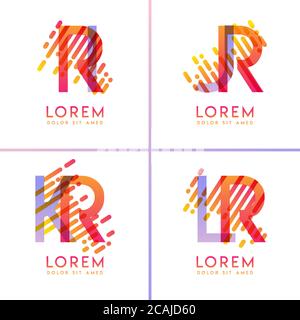 colorful alphabet bold logo for promotion, marketing and advertising, can be used for companies, corporations, cooperatives and SME. suitable for prin Stock Vector