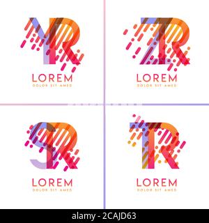 colorful alphabet bold logo for promotion, marketing and advertising, can be used for companies, corporations, cooperatives and SME. suitable for prin Stock Vector