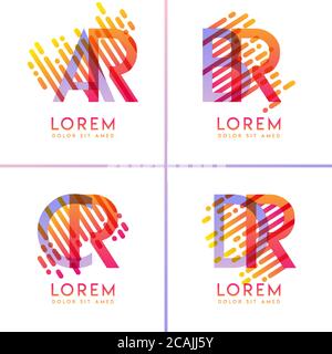 colorful alphabet bold logo for promotion, marketing and advertising, can be used for companies, corporations, cooperatives and SME. suitable for prin Stock Vector