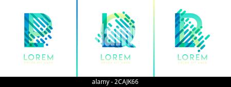 colorful alphabet bold logo for promotion, marketing and advertising, can be used for companies, corporations, cooperatives and SME. suitable for prin Stock Vector