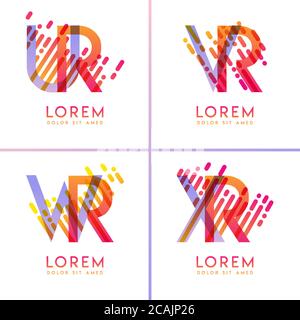 colorful alphabet bold logo for promotion, marketing and advertising, can be used for companies, corporations, cooperatives and SME. suitable for prin Stock Vector