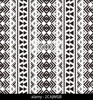Traditional seamless ethnic tribal pattern texture background vector Stock Photo