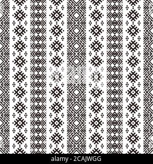Traditional seamless ethnic tribal pattern texture background vector Stock Photo