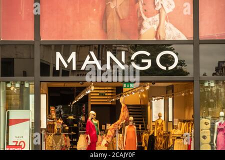 Mango fashion store in London’s West End Stock Photo