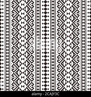 Traditional seamless ethnic tribal pattern texture background vector Stock Photo