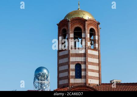 Bell tower of St. Nicholas Orthodox Church in Batumi, Georgia Stock Photo