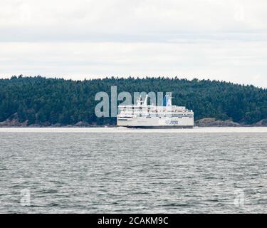 BC Ferries in the southern Gulf Islands, British Columbia, Canada Stock Photo