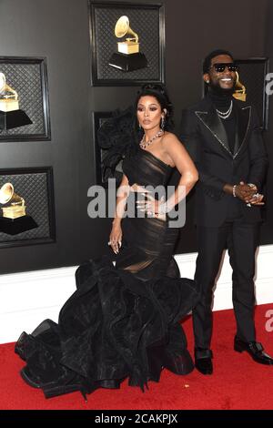 LOS ANGELES - JAN 26:  Keyshia Ka'Oir, Gucci Mane at the 2020 Grammy Awards - Arrivals at the Staples Center on January 26, 2020 in Los Angeles, CA Stock Photo