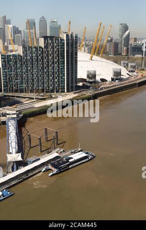 Uber Boat by Thames Clippers in service on the river thames Stock Photo