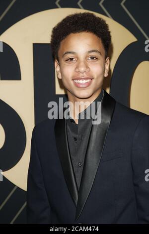 LOS ANGELES - JAN 4:  Joshua Caleb Johnson at the Showtime Golden Globe Nominees Celebration at the Sunset Tower Hotel on January 4, 2020 in West Hollywood, CA Stock Photo