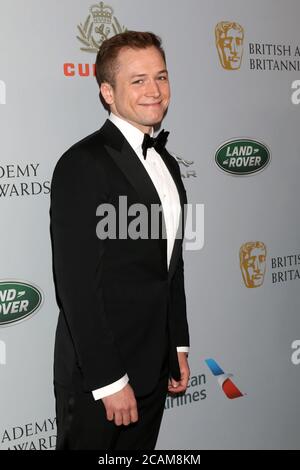 LOS ANGELES - OCT 25:  Taron Egerton at the 2019 British Academy Britannia Awards at the Beverly Hilton Hotel on October 25, 2019 in Beverly Hills, CA Stock Photo