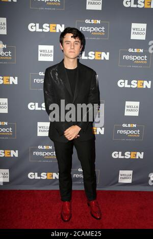 LOS ANGELES - OCT 25:  Connor Franta at the GLSEN Respect Awards at the Beverly Wilshire Hotel on October 25, 2019 in Beverly Hills, CA Stock Photo