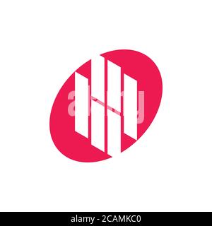 letter bq stripes geometric simple logo vector Stock Vector
