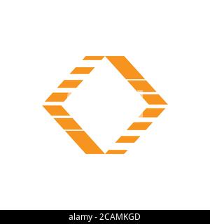square stripes motion arrows logo vector Stock Vector