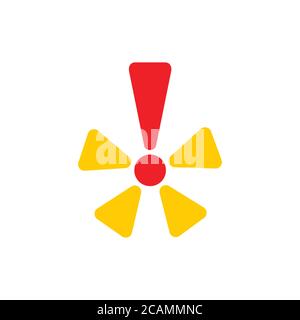 shine exclamation symbol decoration vector Stock Vector