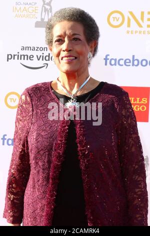 LOS ANGELES - MAR 30:  Myrlie Evers-Williams at the 50th NAACP Image Awards - Arrivals at the Dolby Theater on March 30, 2019 in Los Angeles, CA Stock Photo