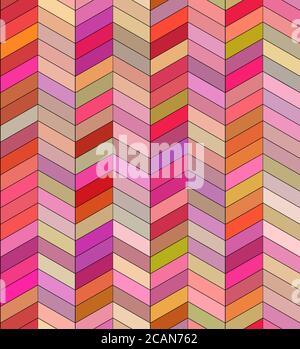 Seamless texture with parquet colored triangles. Vector background for your creativity Stock Vector