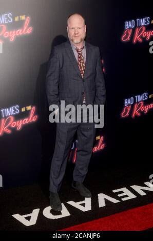 LOS ANGELES - SEP 22:  Joss Whedon at the 'Bad Times at the El Royale' Global Premiere at the TCL Chinese Theater IMAX on September 22, 2018 in Los Angeles, CA Stock Photo