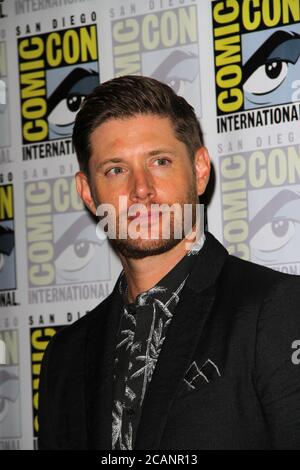 SAN DIEGO - July 22:  Jensen Ackles at the  'Supernatural' Press Line at the Comic-Con International on July 22, 2018 in San Diego, CA Stock Photo