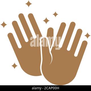 Clean hands icon design template vector isolated Stock Vector