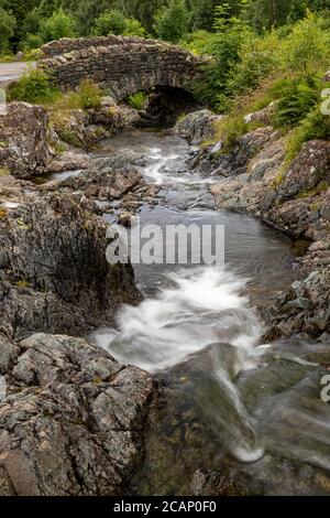 Ashness Bridge near Derwent Water, Lake District, England Stock Photo