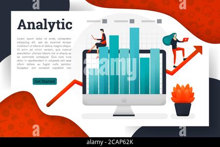 Analysis business management research solution Stock Vector