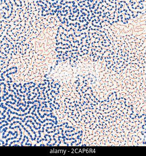 Trendy abstract background in navy blue and peach colors. Vector illustration. Stock Vector