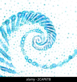 Blue ocean sea wave as a symbol of surfing and water, vector illustration. Healthy environment and natural lifestyle. Stock Vector