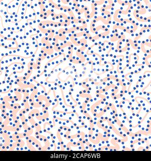 Trendy abstract background in navy blue and peach colors. Vector illustration. Stock Vector
