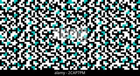 Colorful Pixel Art Abstract Geometric Pattern Vector Illustration Background Stock Vector