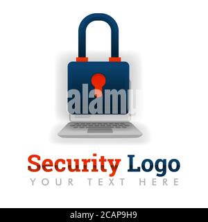 Security logo template for secure window, operating system, safe desktop, software, network, delivery service, user security, antivirus, hacking.can b Stock Vector