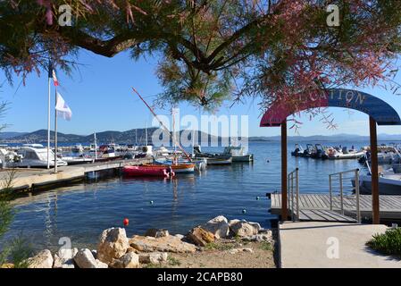 Peninsula of Giens small port La Madrague de Giens Stock Photo