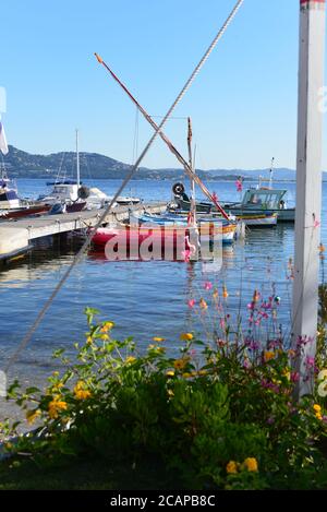 Peninsula of Giens small port La Madrague de Giens Stock Photo