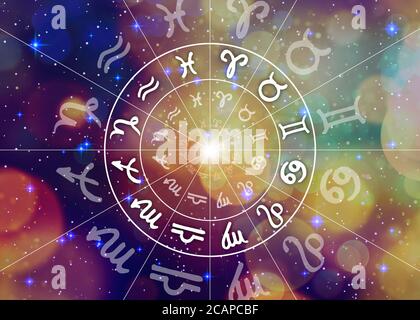 Horoscope and signs of the Zodiac Stock Photo