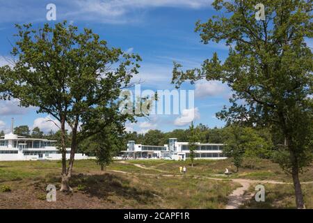 Dutch sanatorium 'Zonnestraal' for tbc patients, modern historical architecture in the Netherlands Stock Photo