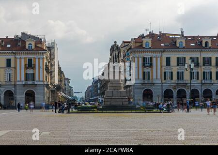 Galimberti square in Cuneo in Italy Stock Photo