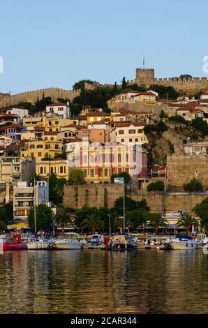 General view of the castle dominating the cityscape of Kavala Greece - Photo: Geopix/Alamy Stock Photo Stock Photo