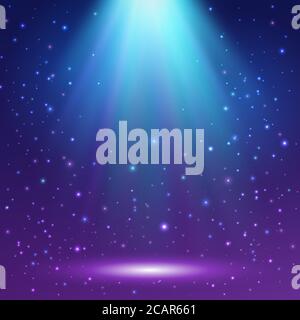 Magic light background. Shining background Vector illustration. Stock Vector