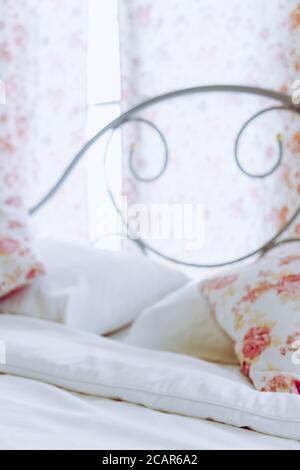 Blurred Background of a Bedroom Stock Photo