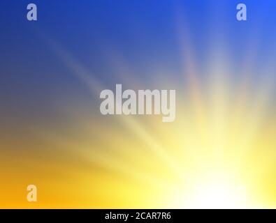 Sunshine background. Abstract sunrise concept Vector illustration. Stock Vector