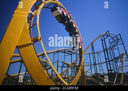 Looping Star roller coaster Butlins Ayr Wonderwest World holiday