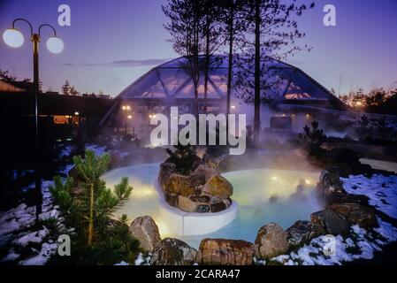 Subtropical swimming paradise. Sherwood Forest. Center Parcs. Nottingham. England, UK. Circa 1980's Stock Photo