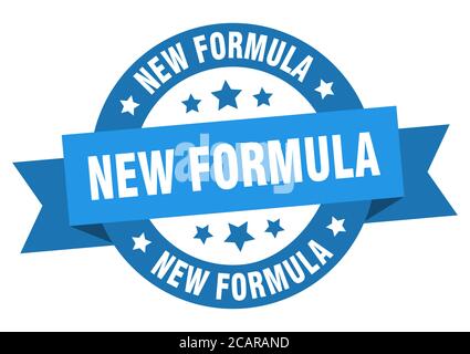 new formula round ribbon isolated label. new formula sign Stock Vector