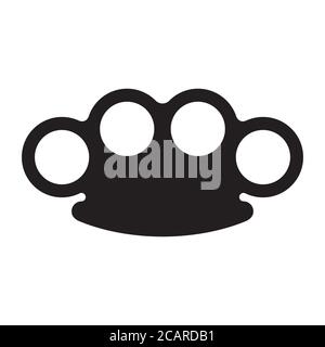 brass knuckle silhouette Stock Vector Image & Art - Alamy