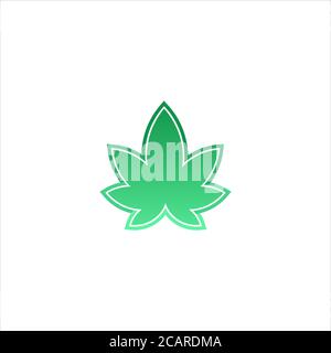 Abstract Green Leaf and Leaves logo Icon Vector Design. Landscape Design, Garden, Plant, Nature, Health and Ecology Vector Logo Illustration. Stock Vector