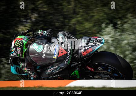 Brno, Czech Republic. 08th Aug, 2020. Qualifying for the MotoGP Grand Prix of the Czech Republic at the Brno Circuit. August 8, 2020 Clasificacion para el Gran Premio de MotoGP de la Republica Checa en el Circuito de Brno. 8 de Agosto, 2020 MotoGP.com/Cordon Press Credit: CORDON PRESS/Alamy Live News Stock Photo