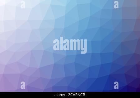 Illustration of abstract low poly blue horizontal background Stock Photo
